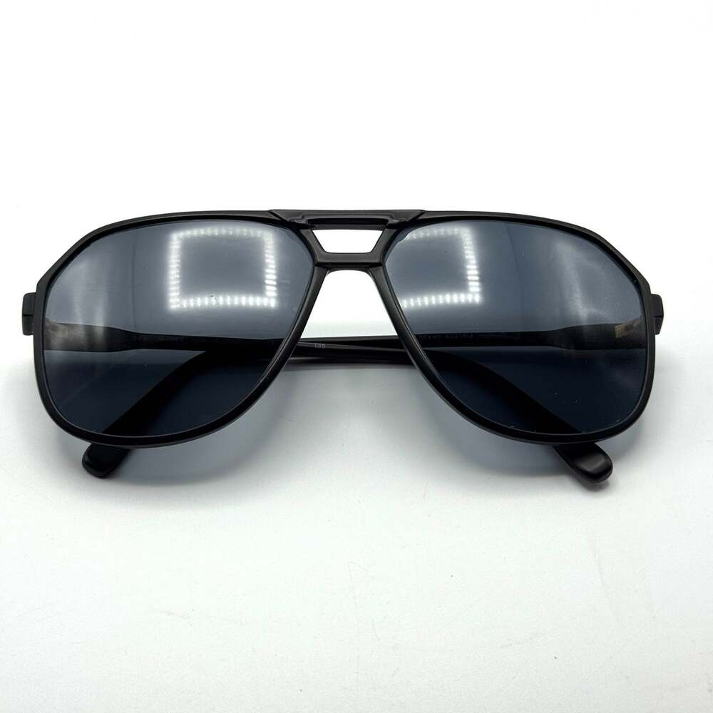 Silhouette Sunglasses SPX M2084 C5504 Black Aviator Frame Gray Lens 57-13-135